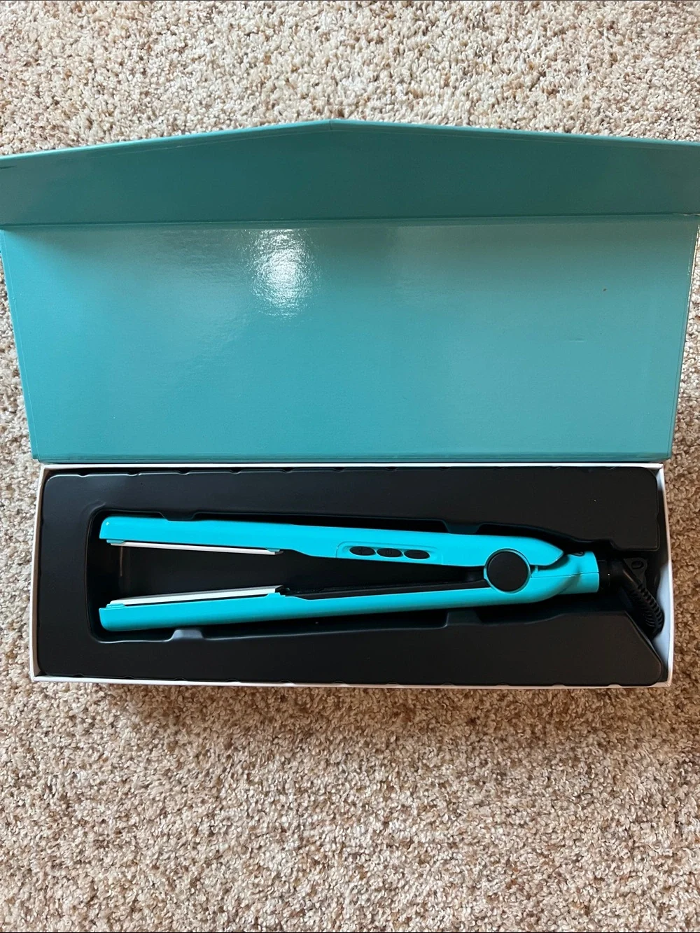 HaloCouture 1-Inch Ceramic Tourmaline Flat Iron - Teal